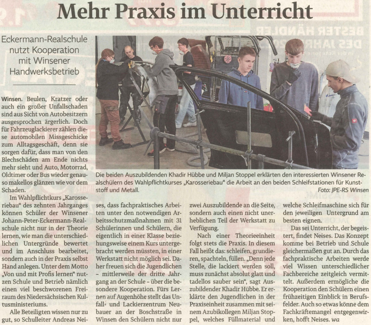 Mehr Praxis im Unterreicht