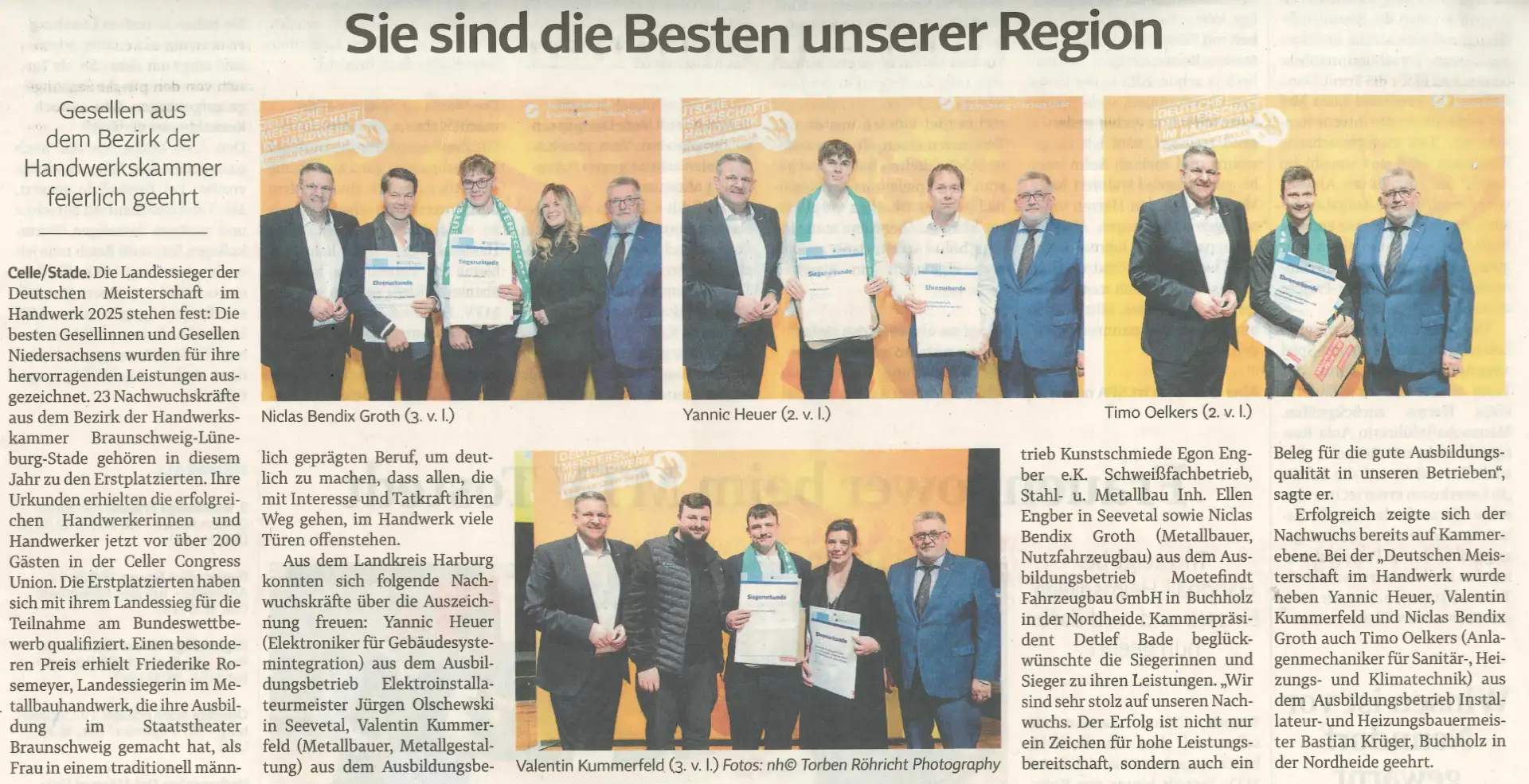 Sie sind die Besten unserer Region