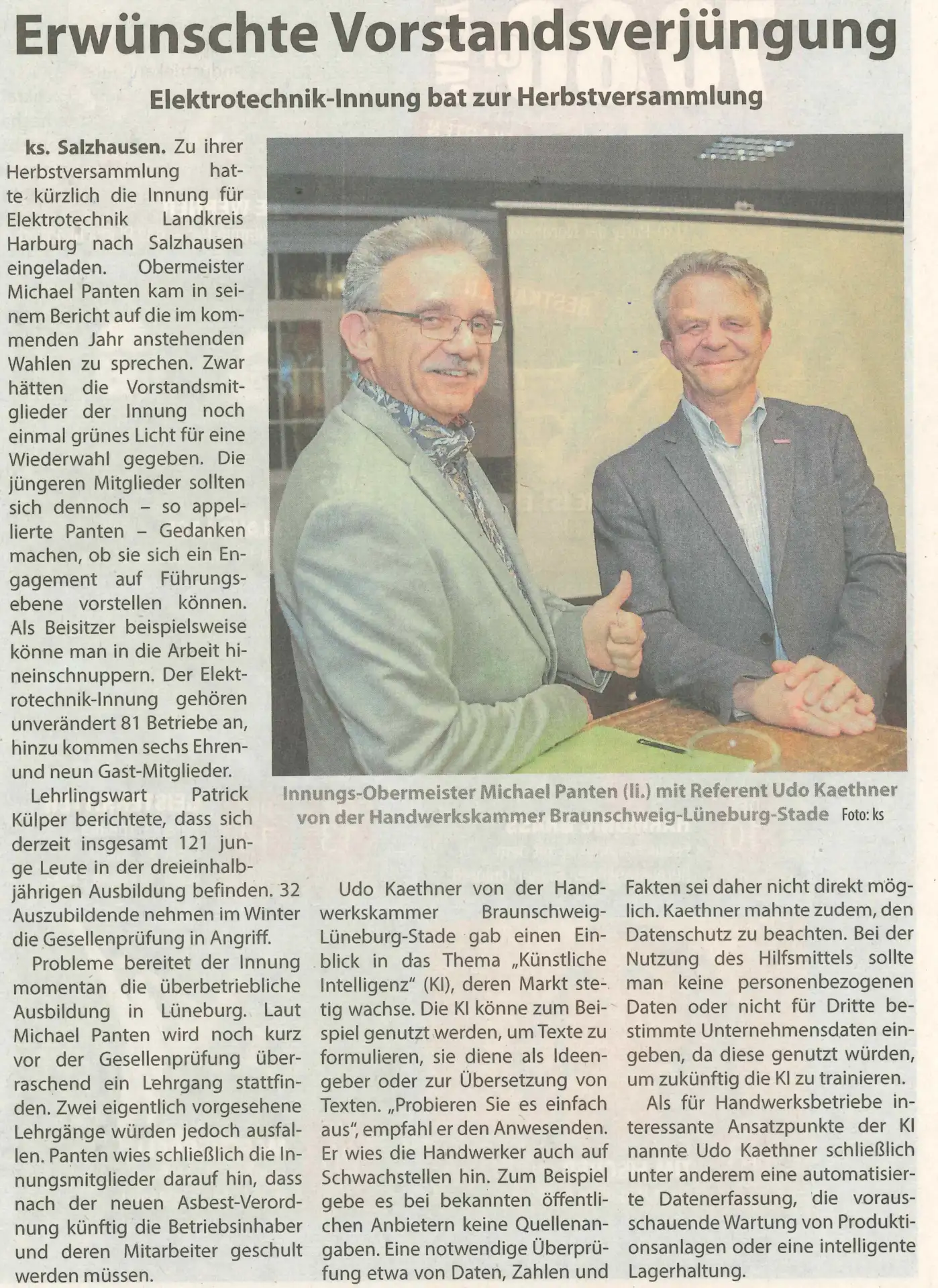 Erwünschte Vorstandsverjüngung