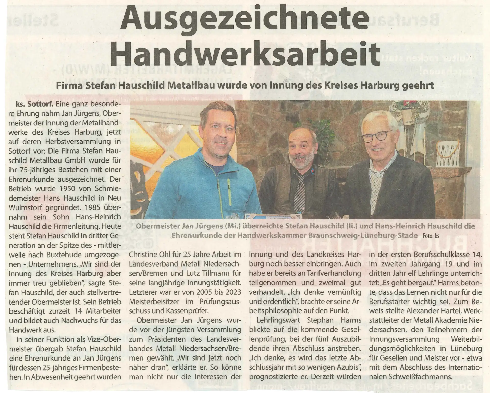 Ausgezeichnete Handwerksarbeit