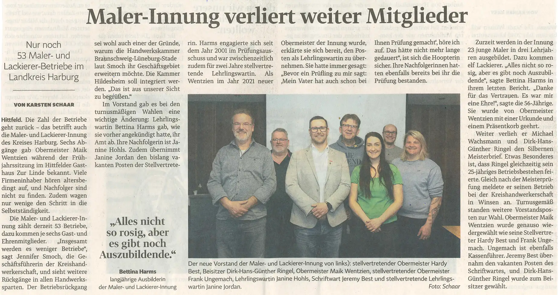 Maler-Innung verliert weiter Mitglieder