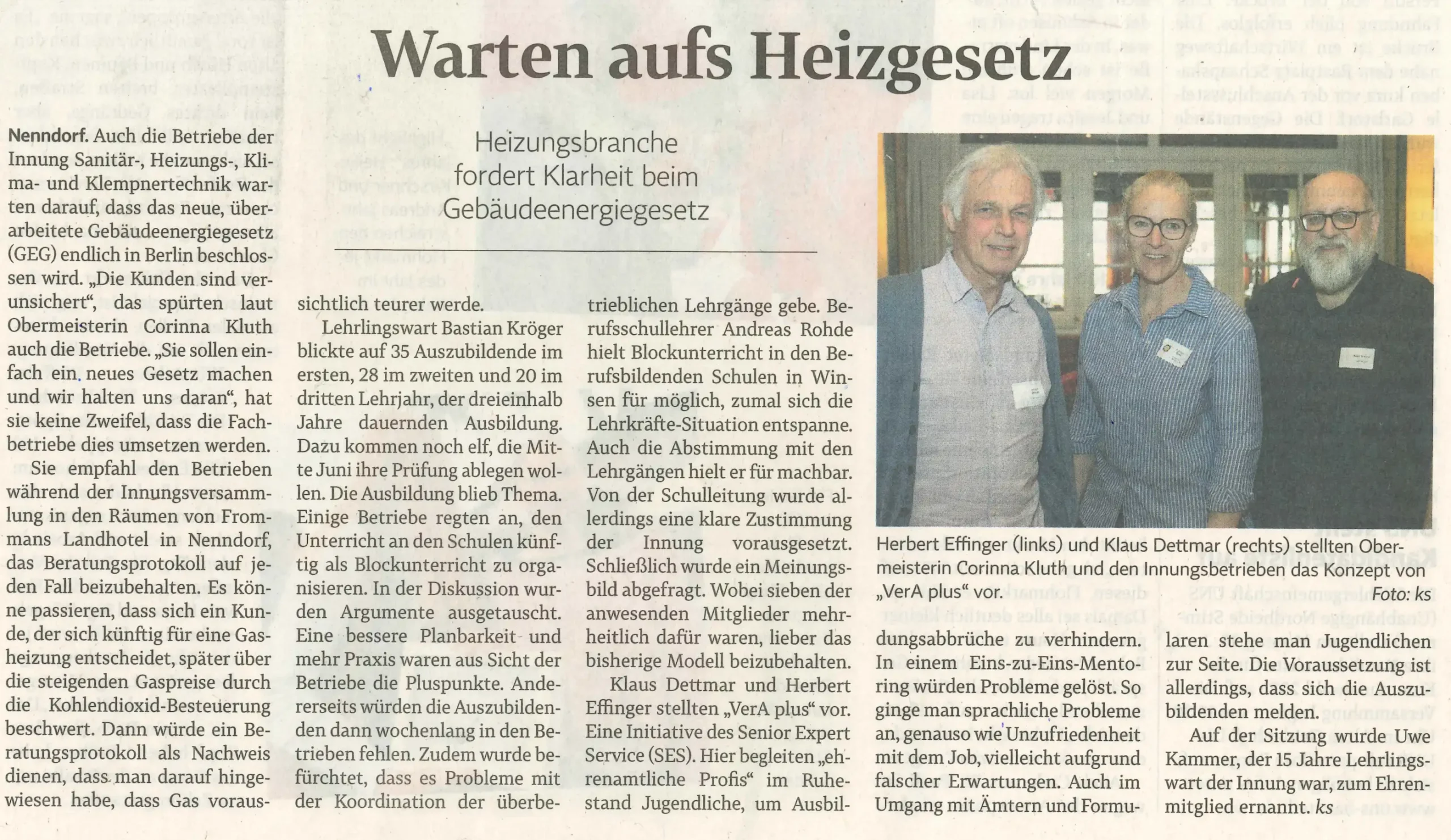 Warten aufs Heizgesetz