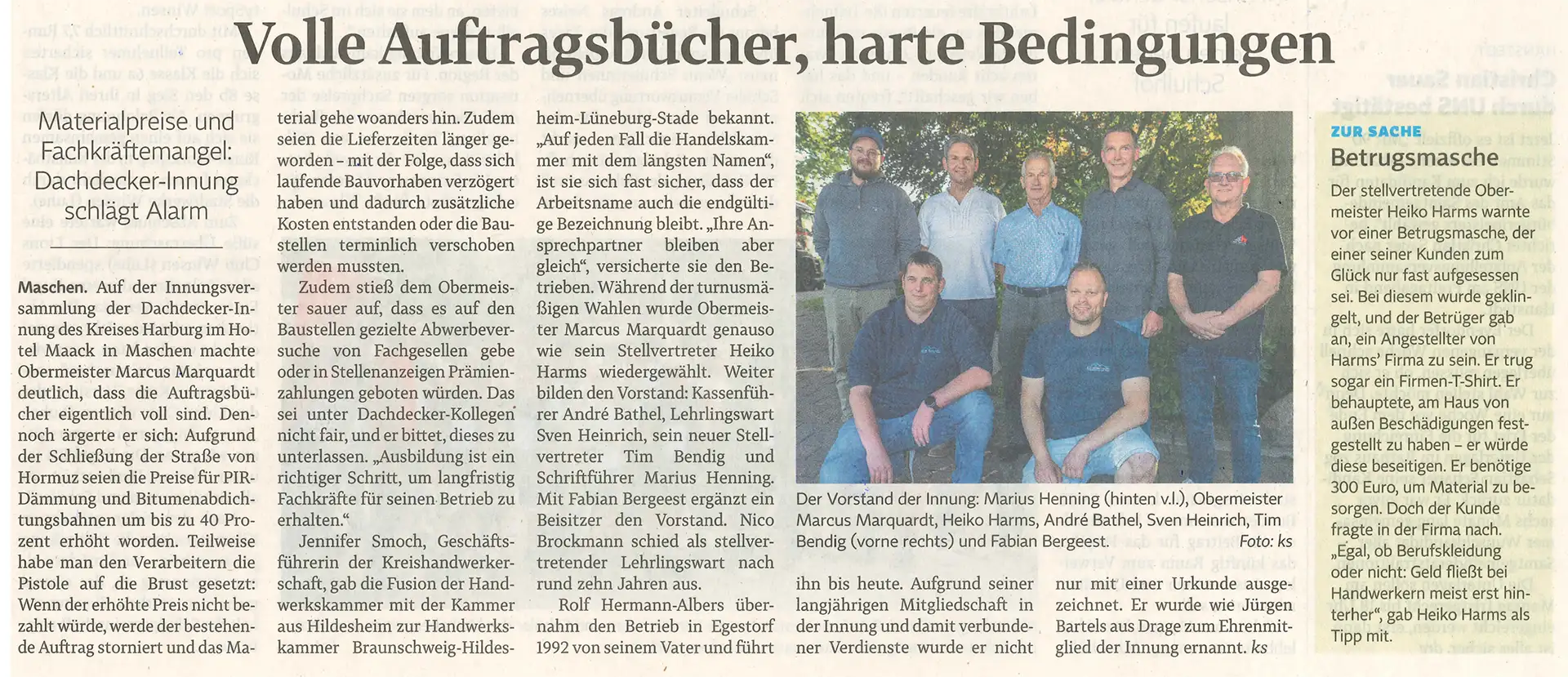 Volle Auftragsbücher, harte Bedingungen